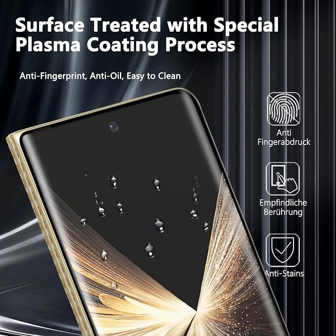 2+2 Pack for Honor Magic V5 Screen Protector, Tempered Glass + Camera Lens - Image 6