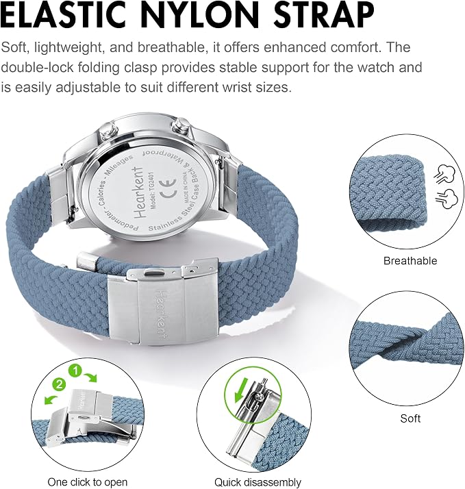 Hearkent Pedometer Watch for Walking Steps and Miles-Men&Women-Step Counter for - Image 7