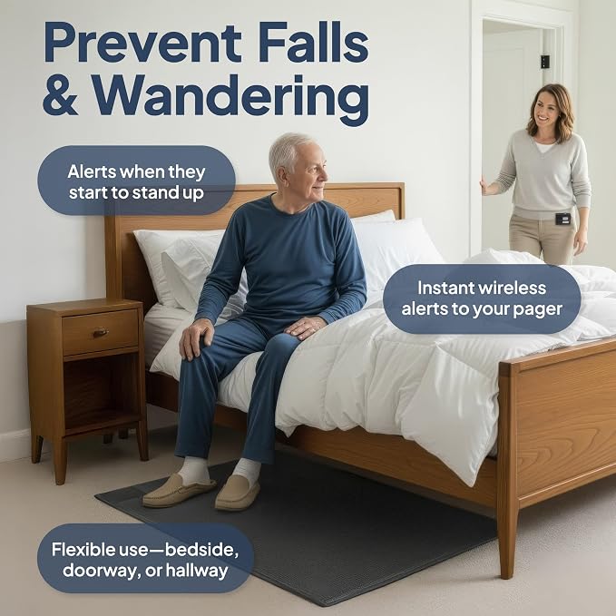Smart Caregiver Floor Mat Alarm and Pager System - Image 3