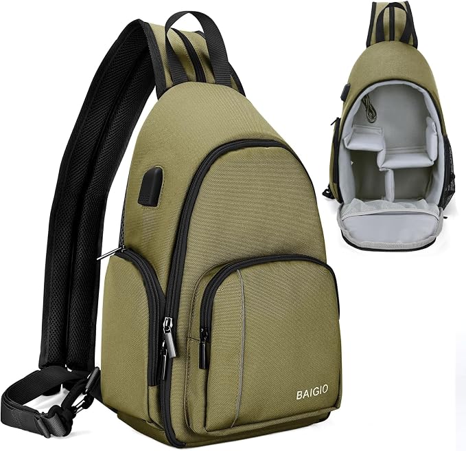 BAIGIO Camera Sling Bag Small Camera Backpack by BAIGIO