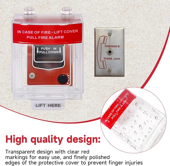 Fire Alarm Protective Cover Manual Call Point Button Protective Guard - Image 4