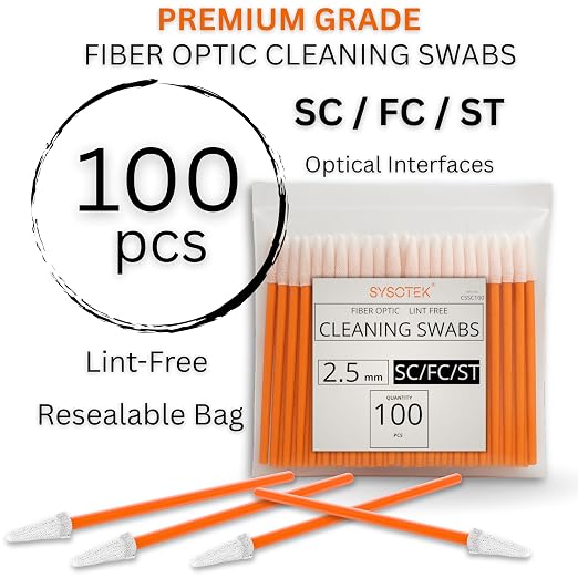 Fiber Optic Cleaning Swabs 100 Pack - Image 2