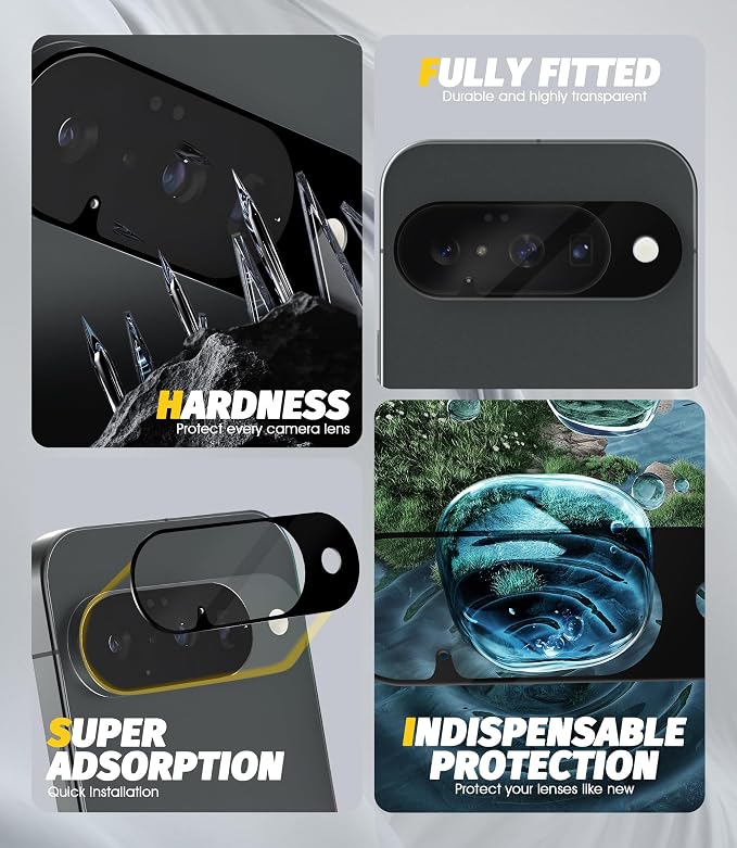 Orzero Camera Lens Protector for Google Pixel 10, Protector de Cámera Tempered - Image 4