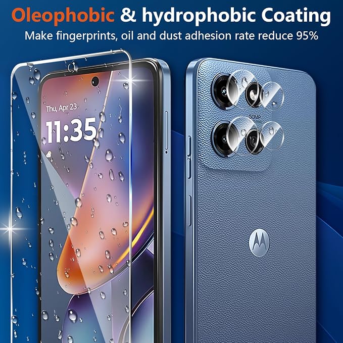 Designed for Motorola Moto G 5G 2025 Tempered Glass Screen Protector + Camera - Image 5