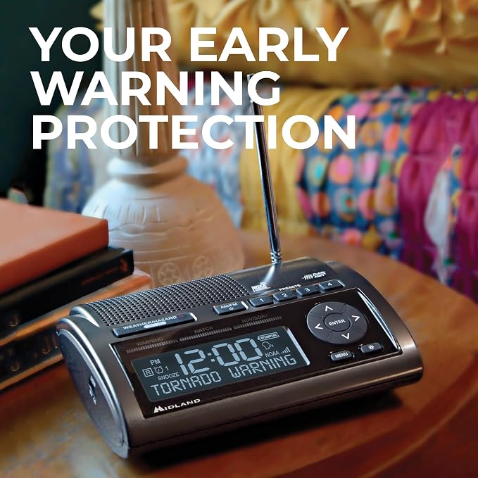 Midland - WR400 Weather Radio Deluxe - NOAA Emergency Alert Scanner – Home Use - Image 3