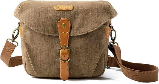 BAGSMART Camera Bag, SLR DSLR Canvas Crossbody Camera Case, Compact Camera by BAGSMART