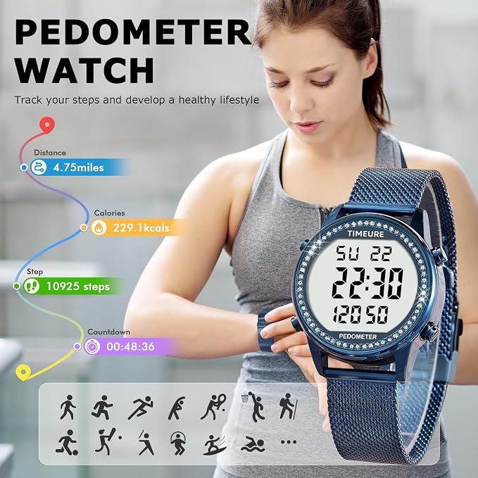 Women's Step Counter Pedometer Watch - Image 3