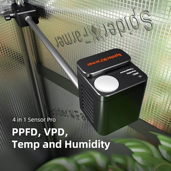 Spider Farmer GGS Sensor Pro Kits, 4-in-1 VPD/PPFD/Temp/Humid Sensor - Image 2