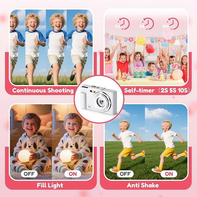 Digital Camera, FHD 4K Digital Point and Shoot Camera - Image 8