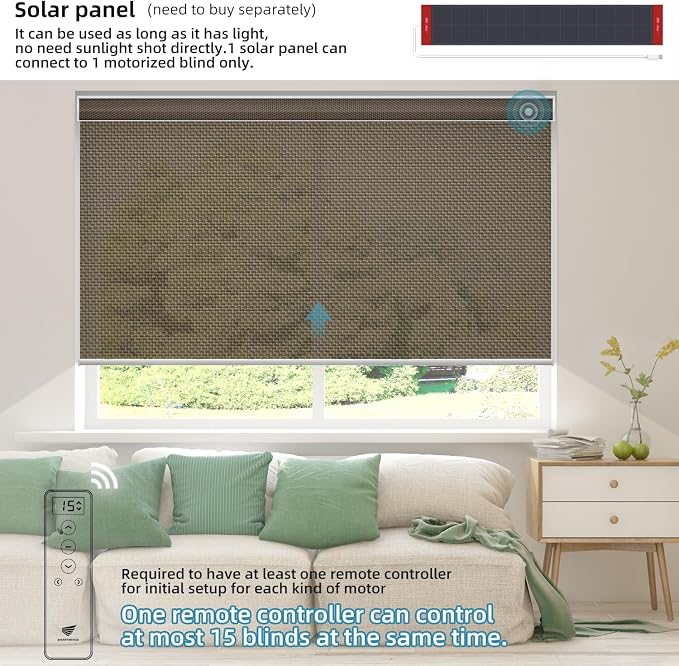 SmartWings Motorized Roller Shades 5% Openness Work - Image 2