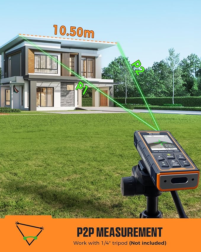Laser Measuring Tool, CIGMAN 393ft Green-Beam Laser Measure, Outdoor Laser - Image 5