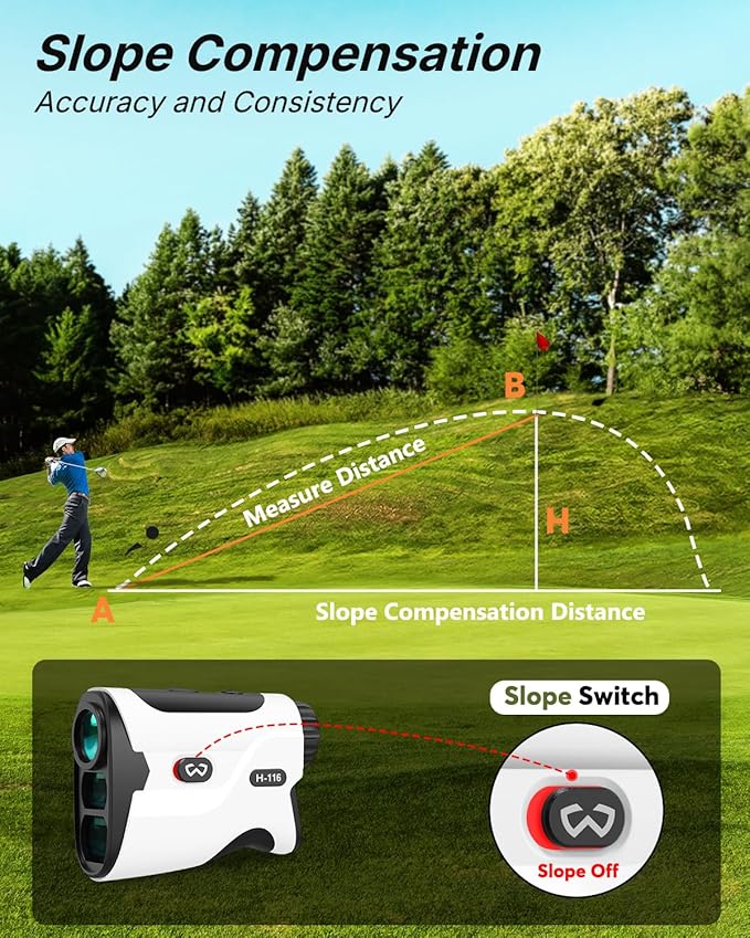 WOSPORTS Golf Rangefinder with Slope - Image 3