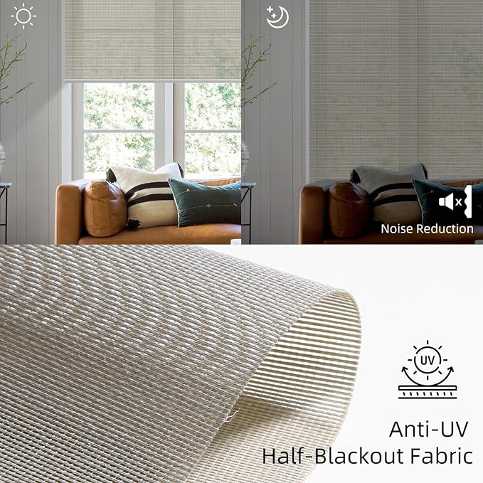 SmartWings Motorized Light Filtering Roller Shades Work - Image 4