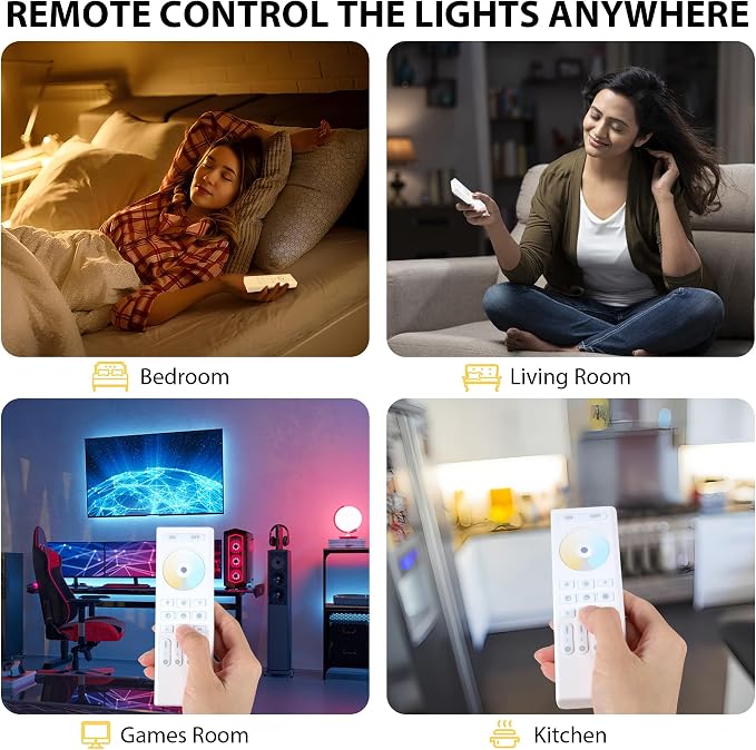 4-Zone 2.4G Wireless RF Remote Control, 99ft 360 Control, 4 Channel Group - Image 4