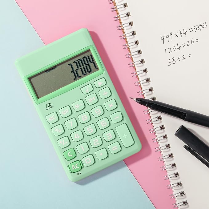 Mr. Pen- Standard Function Calculator, 12 Digits, Small Calculator, Pastel - Image 5