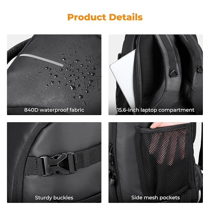 K&F CONCEPT Camera Backpack, 25L Large Capacity Camera Bag - Image 6