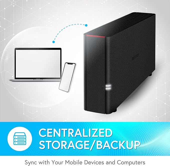 BUFFALO LinkStation 210 6TB 1-Bay NAS Network Attached Storage - Image 5