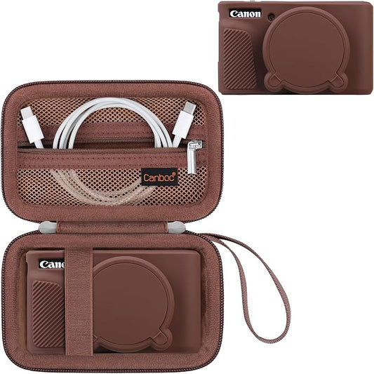 Canboc Case for Canon PowerShot SX740 SX730 HS Digital Camera, Hard Carrying by Canboc