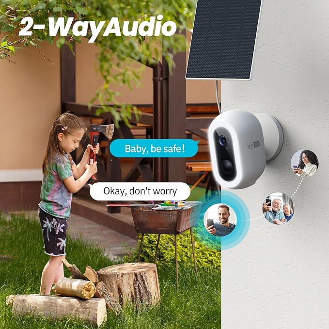 Laview 2K Solar Security Cameras Wireless Outdoor, Rechargeable Battery Wifi - Image 8
