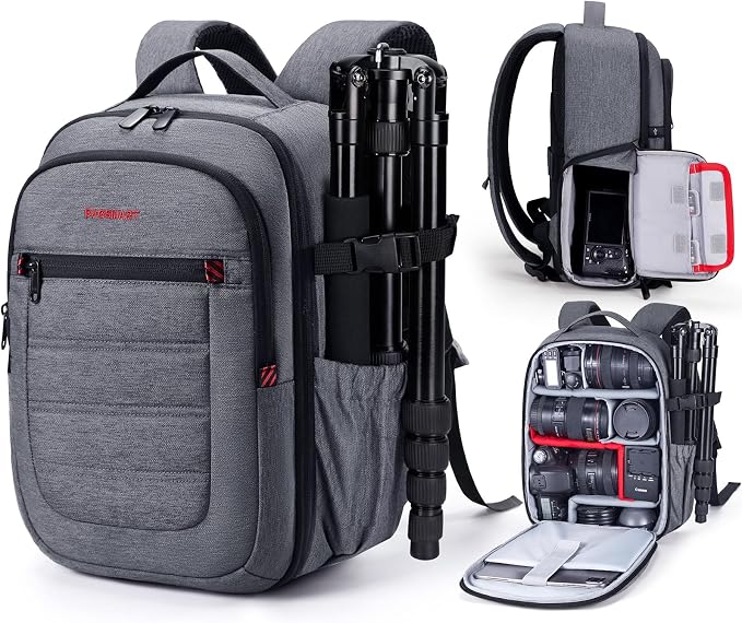 BAGSMART Camera Bag for DSLR, Waterproof Camera Backpacks for Photographers by BAGSMART