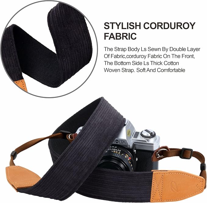 Padwa Lifestyle Corduroy Camera Strap - Image 4
