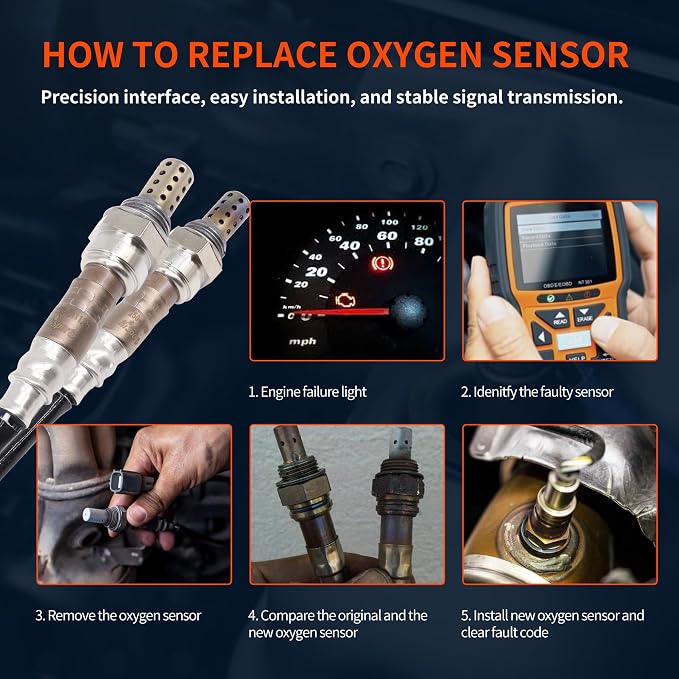 HiSport 250-241128 250-24491 O2 Oxygen Sensor Upstream and Downstream 4PCS - Image 4