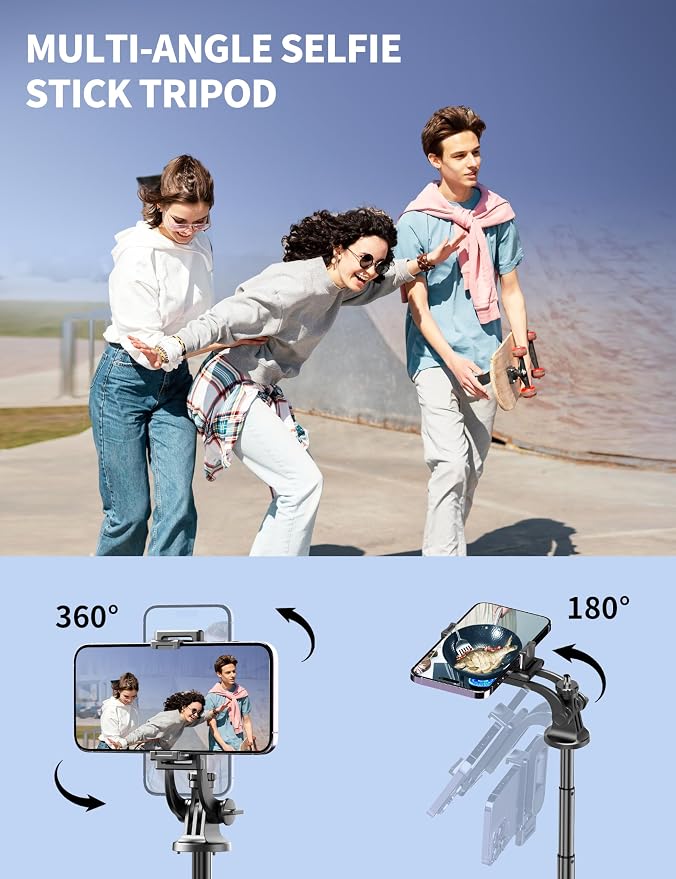 Aluminum 71" Phone Tripod, Travel Tripods - Image 5