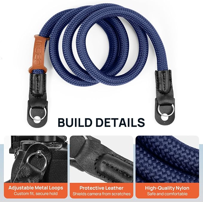 MoKo Camera Strap, 100cm Neck & Shoulder Rope Camera Straps - Image 5