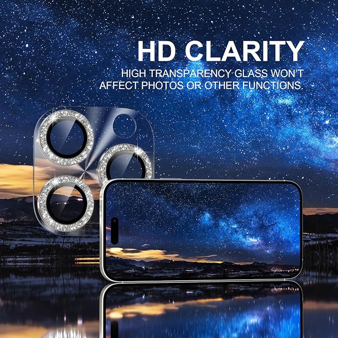 Choiche Compatible for iPhone 16 Pro/iPhone 16 Pro Max Camera Lens Protector - Image 5