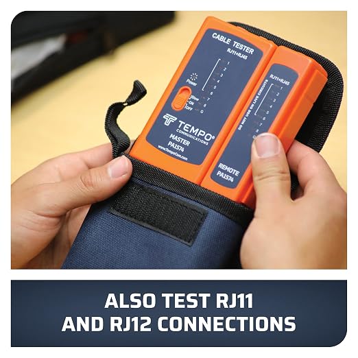TEMPO PA1574 RJ45 Network Cable Tester, Ethernet Cable Tester, Cat5 Cable Tester - Image 6