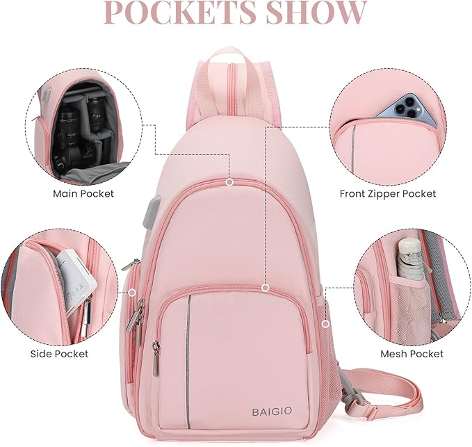 BAIGIO Camera Sling Bag Small Camera Backpack - Image 4
