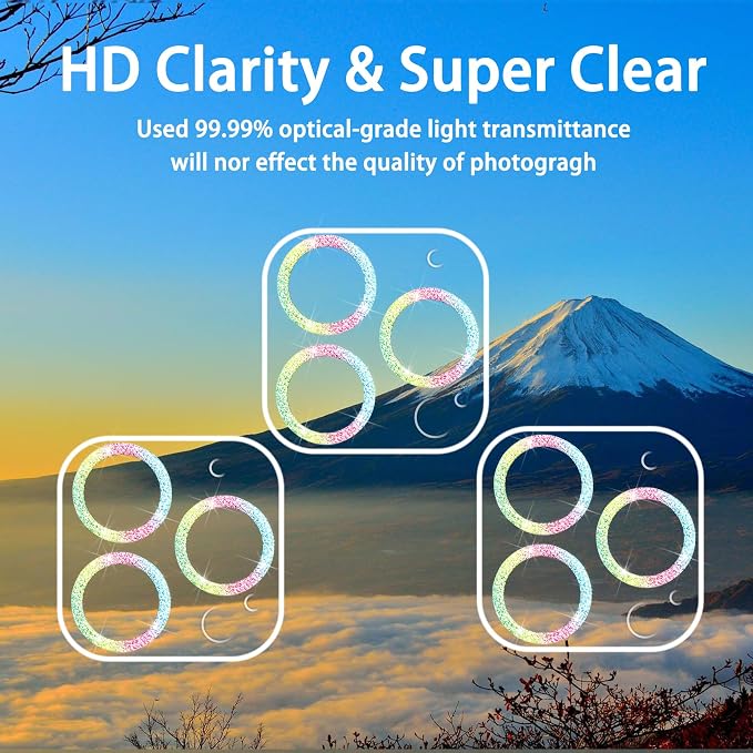 3 Pack Dengduoduo Tempered Glass Camera Lens Protector - Image 8