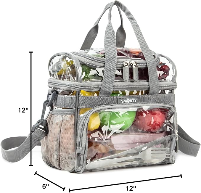 J.CARP Clear Bag Heavy Duty Backpack Durable Transparent See Through Bag - Image 7