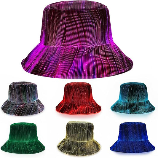 GloFX Bucket Hat – LED Light Up Rave Hat by GloFX