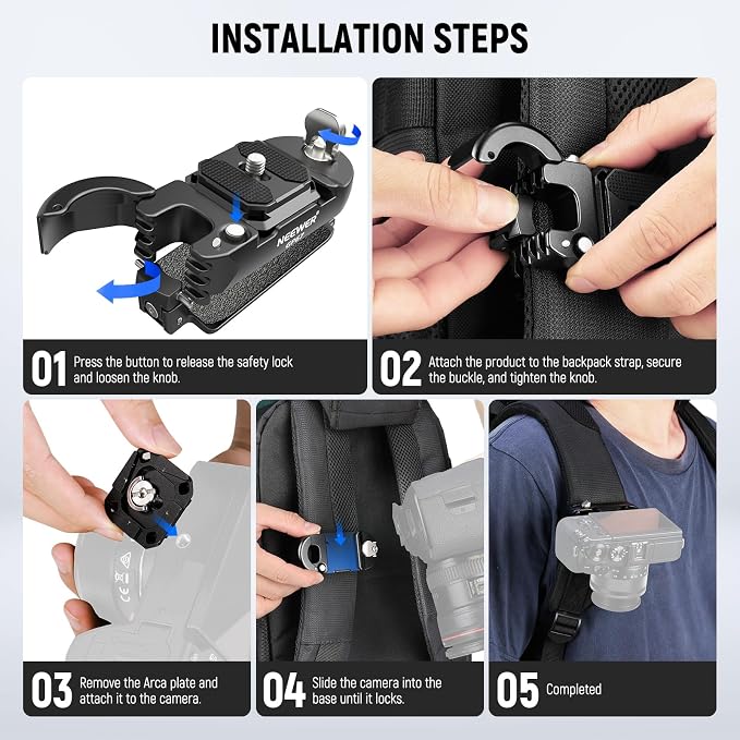 NEEWER Backpack Camera Clip Mount - Image 7