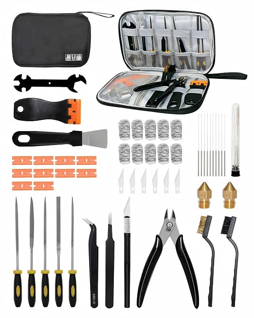 3D Printer Tools Kit, Deburring Tool, Brushes by juntianze