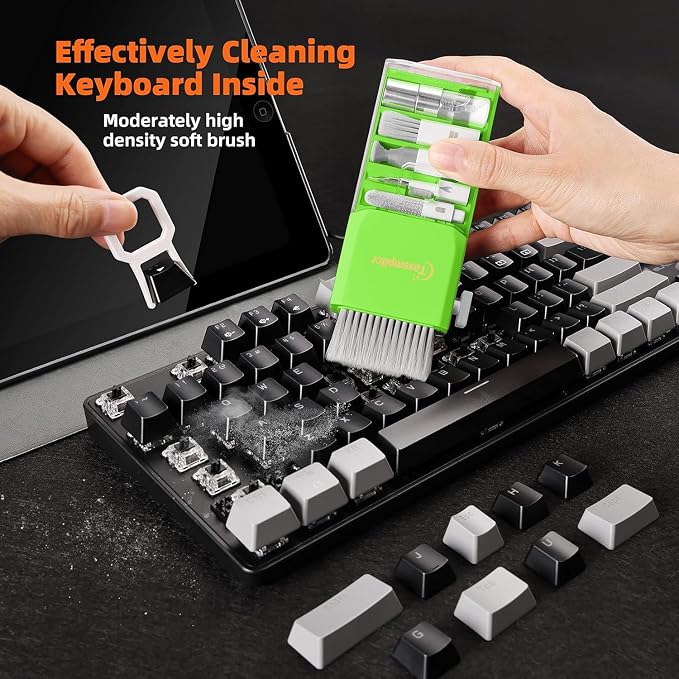 Tassmpitor Laptop Screen Keyboard Cleaner Kit, All in 1 Electronics Cleaning - Image 2
