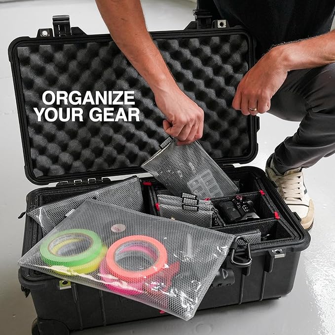 GOBAGS Air Production Extra-Small Clear Zipper Pouch – Cable Organizer & Travel - Image 3