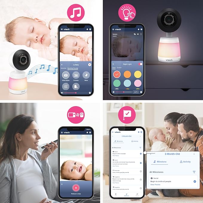 VTech Smart WiFi Baby Monitor, 2 Cameras - Image 13