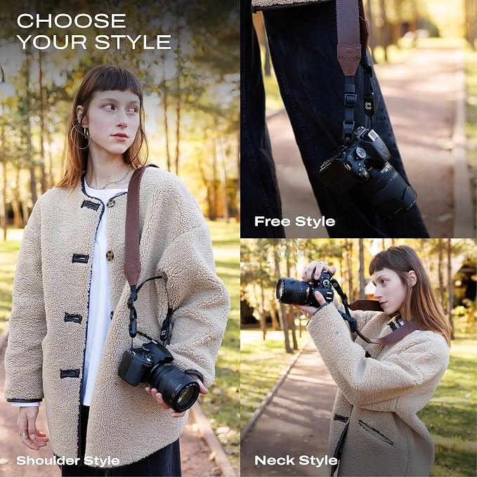 C Coiro Classic Leather Camera Strap - Image 4
