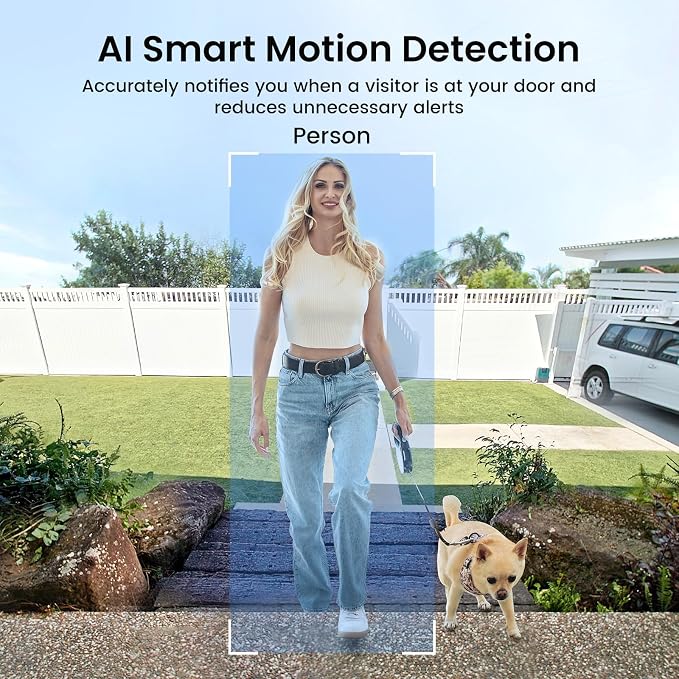 AOSU Wireless Doorbell Camera, 170° Ultra Wide Viewing Angle, Intelligent - Image 4