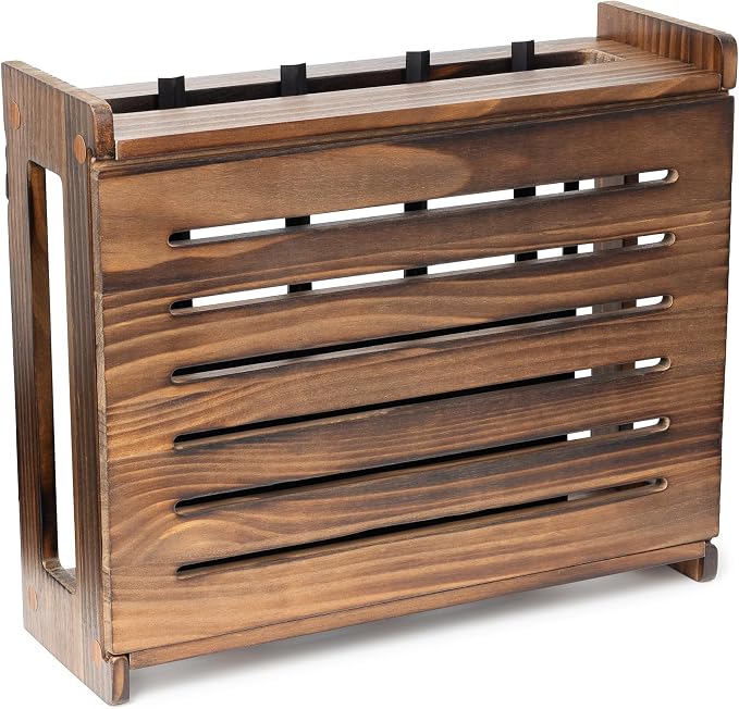 Wooden WiFi Router Storage Box by Unknown