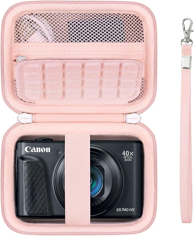Hard Carrying Case for Canon PowerShot SX740 HS/ELPH 360 HS/ SX730 HS/ SX720 by Supmay