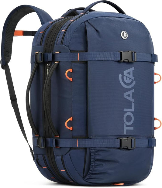 Tolaccea Travel Backpack for Men Women, 40L-50L Carry On Backpack by Tolaccea