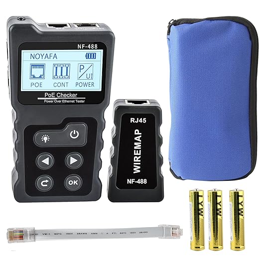 NOYAFA NF-488 POE Cable Tester for Power Over Ethernet, Network Cable - Image 6