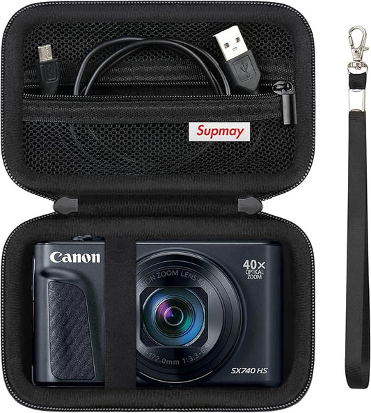 Hard Carrying Case for Canon PowerShot SX740 HS/ SX730 HS/ SX720 HS/ SX620 HS/ by Supmay