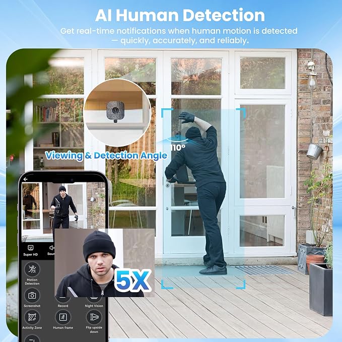 vebiliki 【2 Pack】 Window Cameras - Image 5