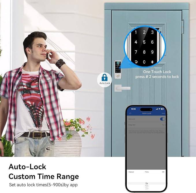 BEBASIA Smart Fingerprint Door Lock - Image 5