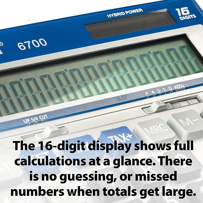 Victor 6700 Large Desktop Calculator, 16-Digit LCD - Image 2