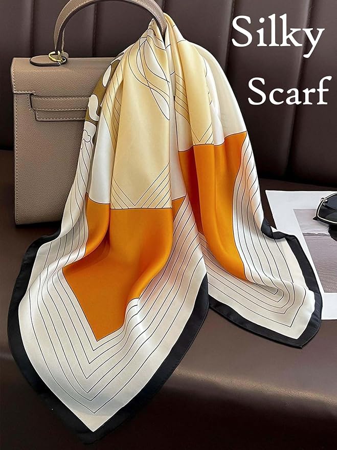Silky Scarf for Women Lightweight Satin Bandanas Neck Hair Wrap For Sleeping - Image 6